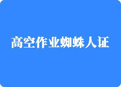 鸡巴肏屄屄视频高空作业蜘蛛人证